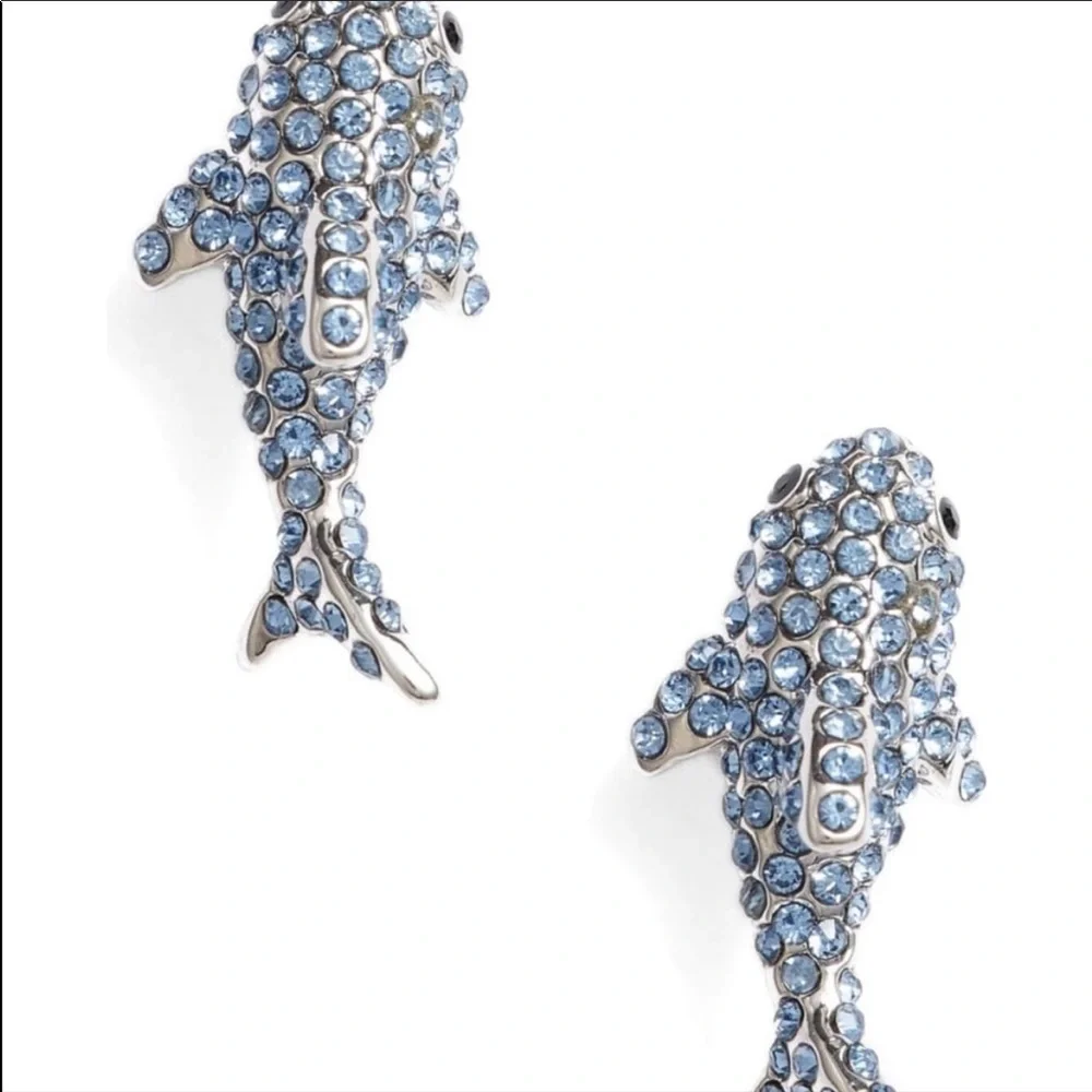 Kate Spade California Pave Shark Earrings